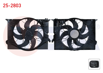 Radyatör Fan ve Motoru  VEKA 25-2803  A2215000493 A2215000993 A2215001193 2215000493 221 500 04 93 2219066500 221 906 65 00 A221 500 04 93 A2219066500 A221 906 65 00