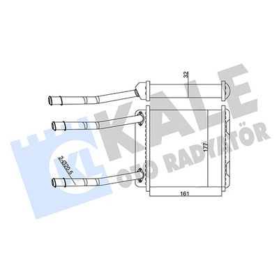 Kalorifer Radyatörü  Opel Vectra A (1988->)  MGA 81251