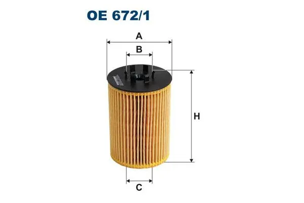 Yağ Filtresi  BMW 5 Serisi Sedan (E60)(2003->)  FILTRON OE 672/1