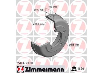Kampana Arka Sağ veya Sol ZIMMERMANN 250.1771.00  3C111126AA 4519396 4078759 4 078 759 4446218 4 446 218