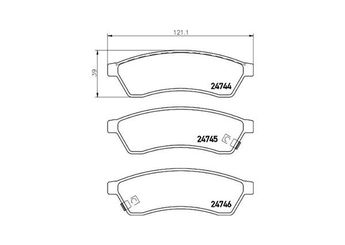 Fren Disk Balata Arka MAGNETI MARELLI 363700410060  C2C41984 96475028 5550086Z00 5550086Z00000