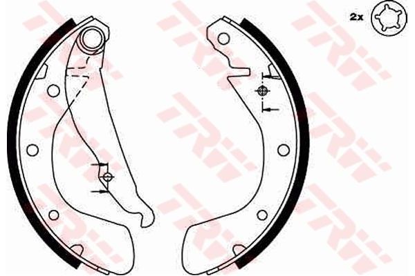 Fren Pabuçlu Balata Arka Opel Corsa A (04.1985->)  AP 08120