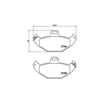 Fren Disk Balata Arka Renault Rapid (F40)(08.1985->)  MAGNETI MARELLI 363700468021