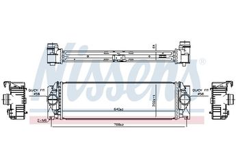 Turbo Radyatörü  NISSENS 961312  A9065010501 9065010501