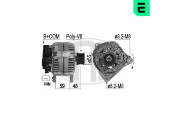 Alternatör  ERA 209098A  8200660025 8200323137 82 00 323 137 82 00 660 025