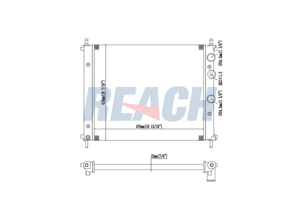 Su Radyatörü  Fiat Marea (185) 4 Kapı (1996->)  MADE IN TAIWAN 25310D7600