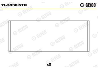 Kol Yatak (STD)  KOLBENSCHMIDT 77711600  77555600 64685CPSTD 6-4685 CP STD 1444618 1729991 1785692 550494 550495