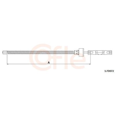 El Fren Teli Arka Sağ veya Sol FORD ORJINAL R2X62A635AD
