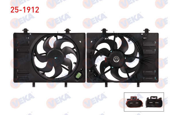 Radyatör Fan ve Motoru  VEKA 25-1912