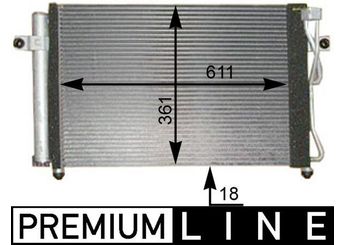 Klima Radyatörü  MAHLE AC 394 000P  976061C300