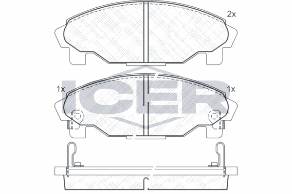 Fren Disk Balata Ön Daihatsu Gran Move (G3...)(1997->2002)  OTOZONE FDO9111-R