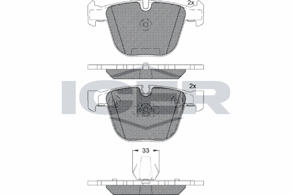 Fren Disk Balata Arka BMW M3 Serisi Cabrio (E93)(2008->)  MGA 55829