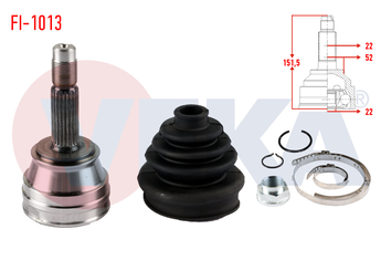 Aks Kafası Ön Dış Sağ veya Sol VEKA FI-1013  46307122 7078573 71718902