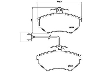 Fren Disk Balata Ön BREMBO P 85 034  357698151C 357698151F