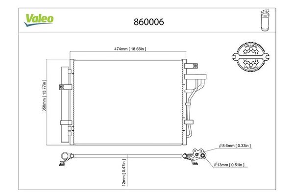 Klima Radyatörü  VALEO 860006