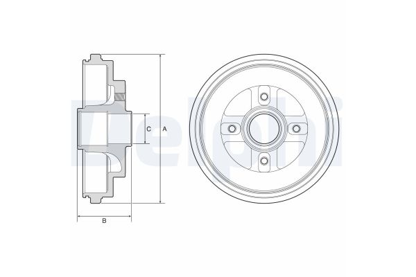 Kampana Arka Sağ veya Sol DELPHI BF630