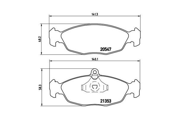 Fren Disk Balata Ön veya Arka Opel Tigra (1994->)  MAGNETI MARELLI 363700459011