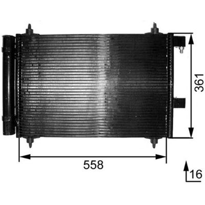Klima Radyatörü  Citroen C5 Break (05.2001->)  MAHLE AC 291 000S