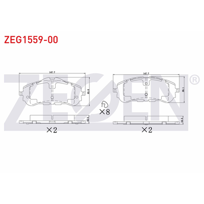 Fren Disk Balata Ön Opel Astra L HB / Astra-e L HB (2021->)  ZEGEN ZEG1559-00