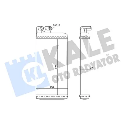 Kalorifer Radyatörü  Audi 100 Avant (C4)(08.1991->)  KALE 346240