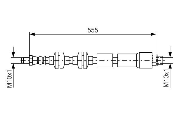 Fren Hortumu Ön Sağ veya Sol BMW X1 Serisi (E84)(2009->)  BOSCH 1 987 481 569