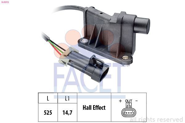 Eksantrik Devir Sensörü  Opel Tigra (1994->)  PSA ORJINAL 90412795