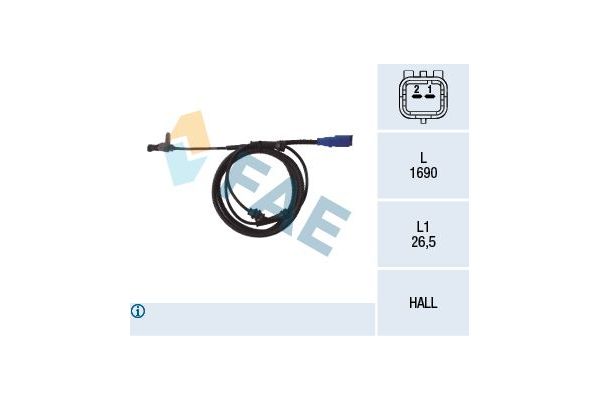 Abs Sensörü Arka Sağ veya Sol FAE 78098