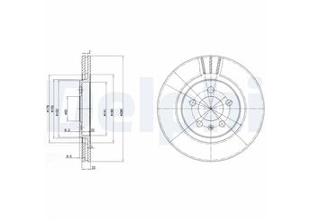 Fren Disk Ayna Ön Sağ ve Sol DELPHI BG2713  1H0615301A 1H0615301 1H0 615 301 1H0 615 301A 357615301A 357 615 301A
