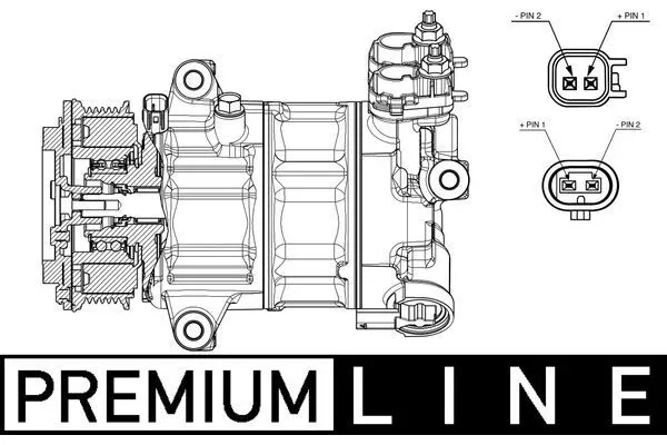 Klima Kompresörü  Ford Focus S.Wagon (CGE)(2018->)  MAHLE ACP 654 000P