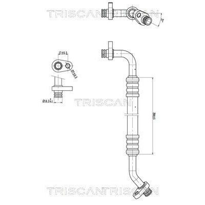 Klima Hortumu  Peugeot 307 CC Cabrio-Coupe (S2)(07.2005->)  PSA ORJINAL 6460ZP