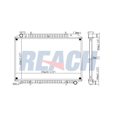 Su Radyatörü  Nissan Serena (C23M)(07.1992->)  ORİS BNI103026