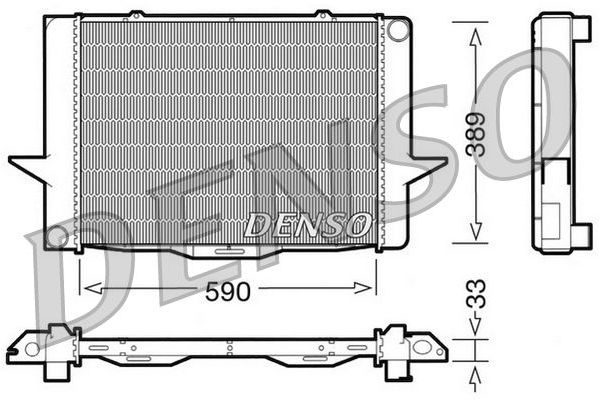 Su Radyatörü  DENSO DRM33040