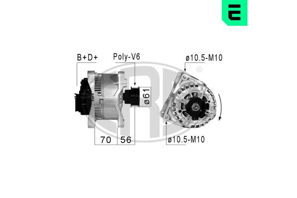 Alternatör  BMW 3 Serisi Sedan (E36)(1990->)  ERA 210825A