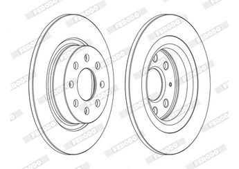 Fren Disk Ayna Arka Sağ ve Sol FERODO DDF1299C  569097 50902167 55700592 55700593 93167282 95526493 95526494
