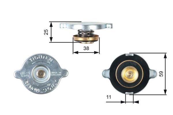 Radyatör Kapağı  GATES RC122