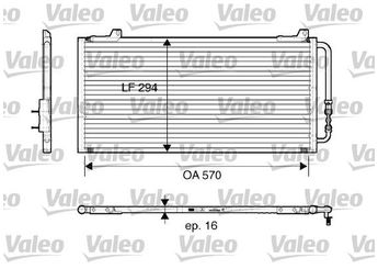 Klima Radyatörü  VALEO 816921  JRB100310 JRB100310SLP