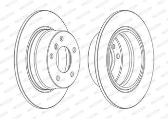 Fren Disk Ayna Arka Sağ ve Sol FERODO DDF1284C  34216752545 342167624225 34216766225 34216794306