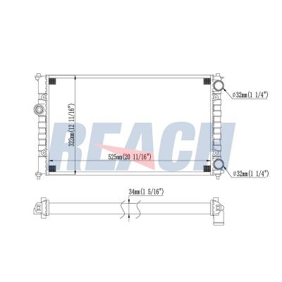 Su Radyatörü  Volkswagen Polo III Variant (6V5)(05.1997->2002)  BEHR CR 362 000S