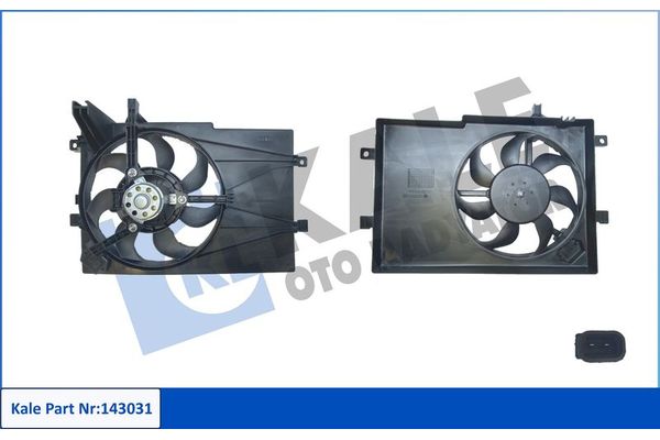 Radyatör Fan ve Motoru  KALE 143031