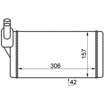 Kalorifer Radyatörü  Volkswagen T4 Transporter P.Van (09.1990->2003)  MAHLE AH 47 000S