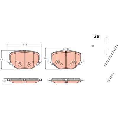 Fren Disk Balata Arka Mercedes E -Serisi T-Modell (BM 214)(06.2023->)  VALEO 672066