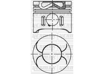 Piston (88.50MM-0.50)  YENMAK 31-04718-050  6110301117 6609315