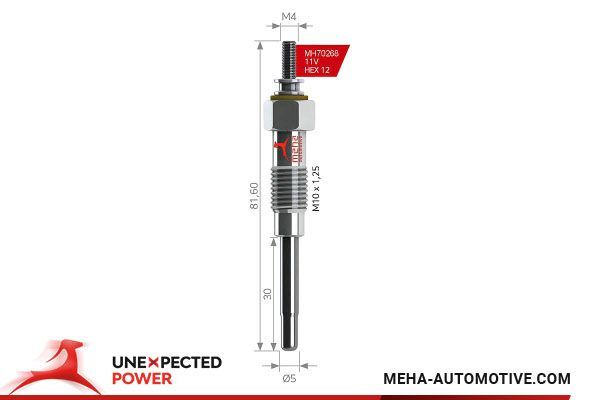Isıtma Bujisi  Mazda 6 Kombi (GH)(12.2007->)  SVAC SV169
