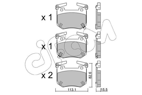 Fren Disk Balata Arka CIFAM 822-1307-0