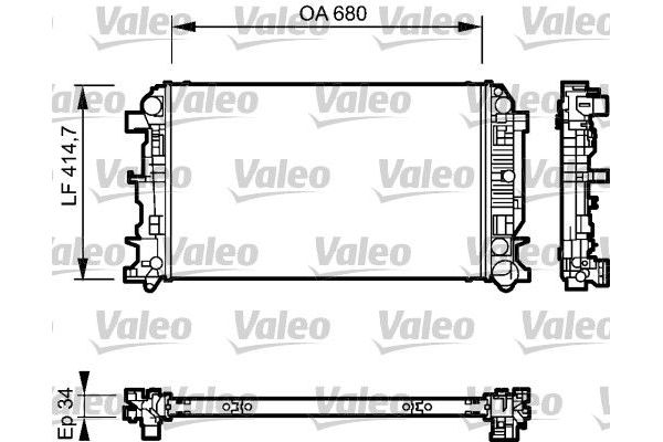 Su Radyatörü  Mercedes Sprinter II P.Van (01.2006->)  VALEO 735089