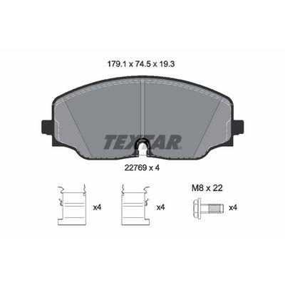 Fren Disk Balata Ön TEXTAR 2276901
