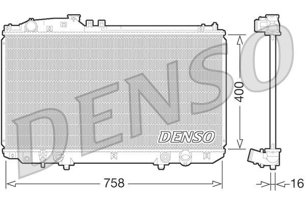 Su Radyatörü  DENSO DRM51009