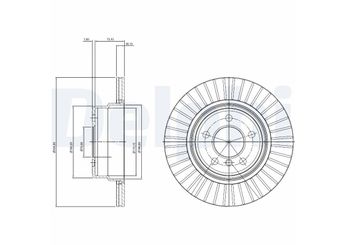 Fren Disk Ayna Arka Sağ ve Sol DELPHI BG3999  34216756849 3421 6756 849