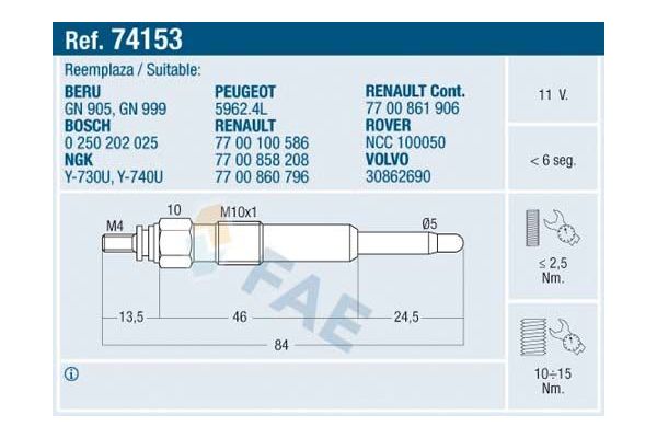 Isıtma Bujisi  MG Rover Rover 45 (RT)(2000->)  NGK 6704