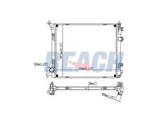 Su Radyatörü  RADISEN RR 637664  214104EB0B 214101809R 214104EB0A 214104EB1A
